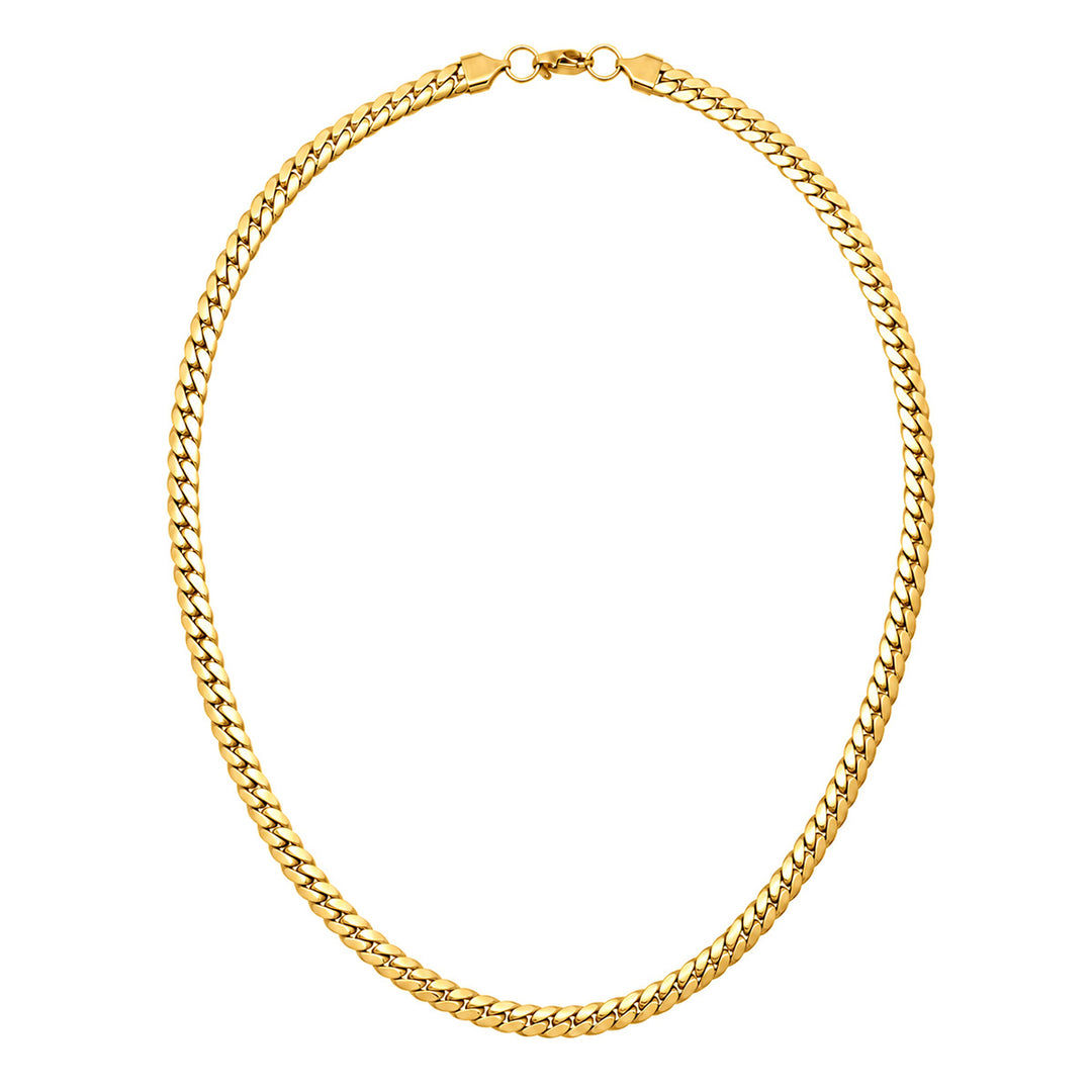 Flat, compact armored chain, 7 mm, 55 cm (316L steel)