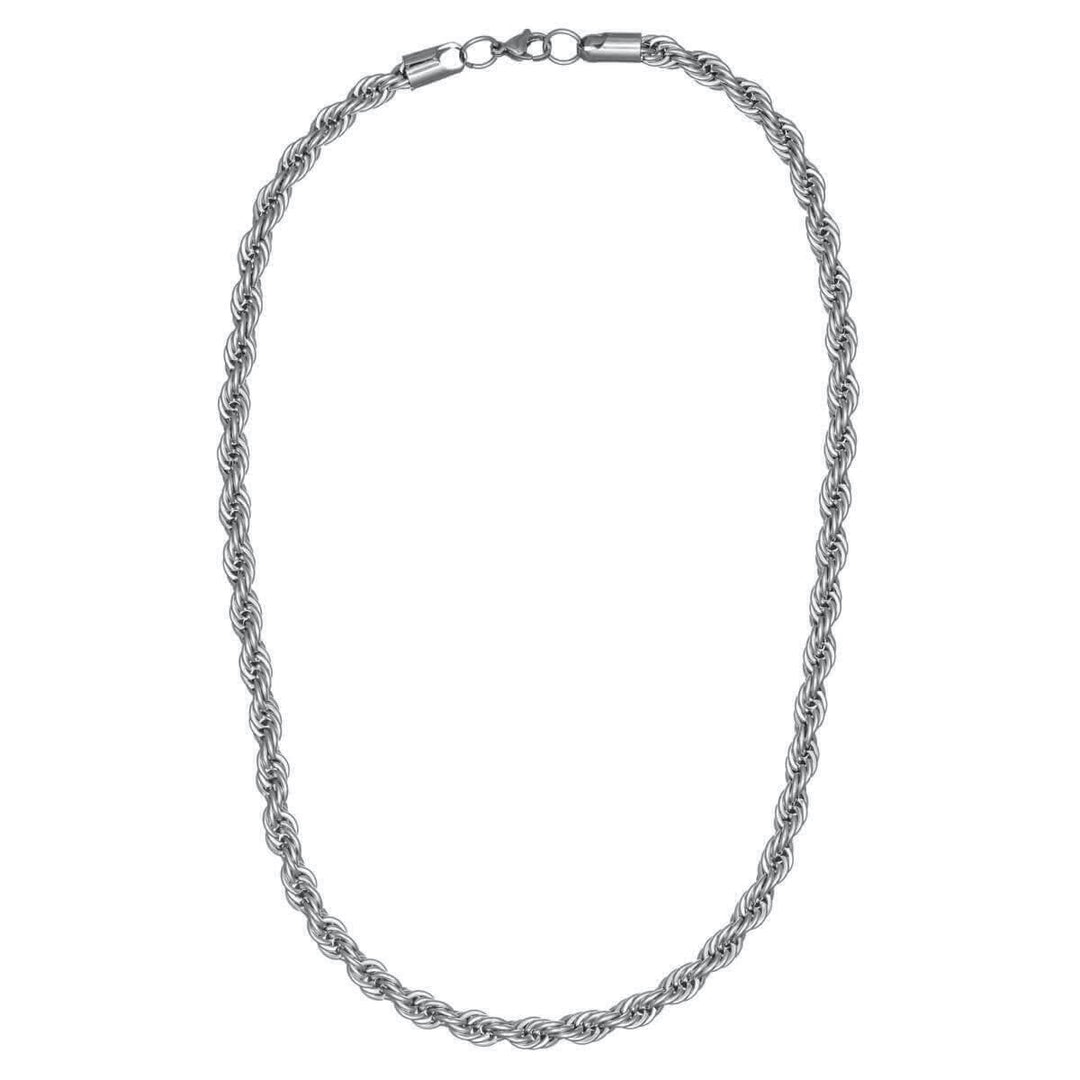 Steel cordelia necklace 8mm 60cm (Steel 316L)