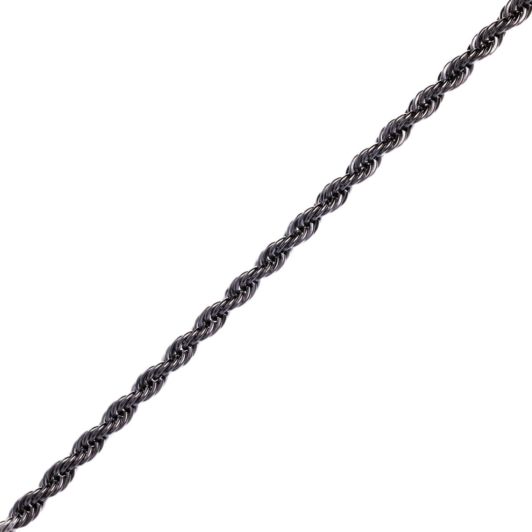 Rope chain steel cordelia chain necklace 5mm 55cm
