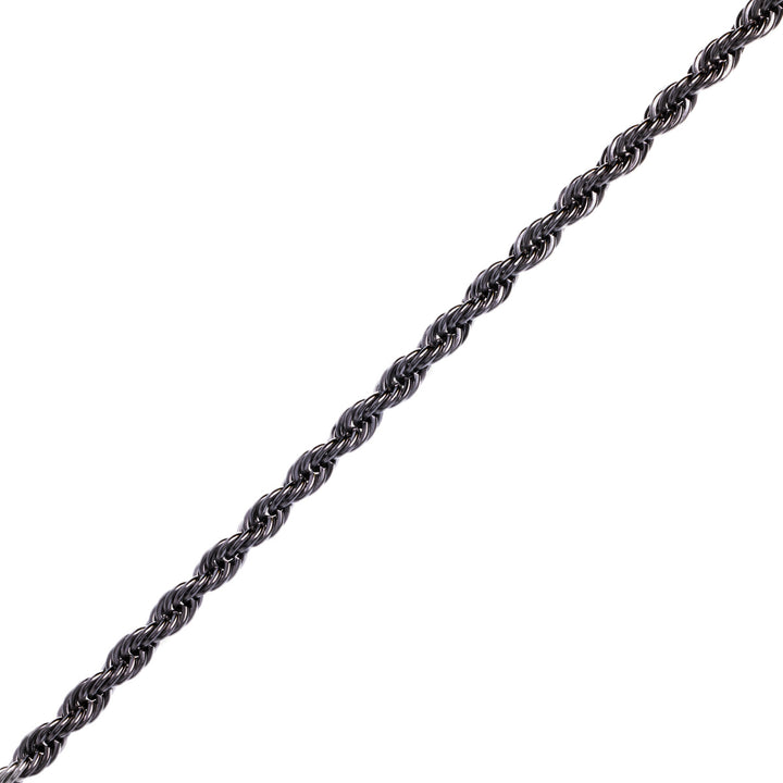 Rope chain steel cordelia chain necklace 5mm 55cm