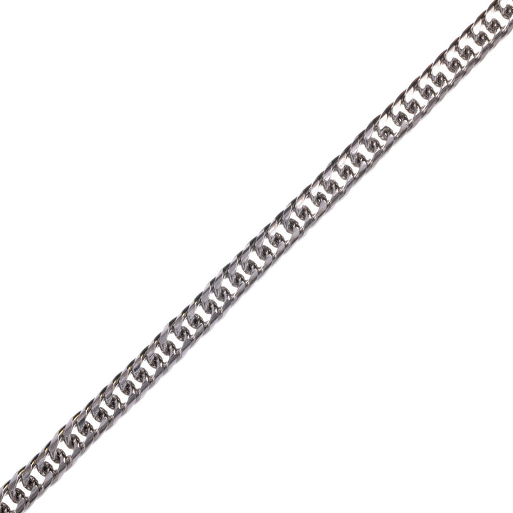 Double link armoured chain steel chain 55cm 6mm (Steel 316L)