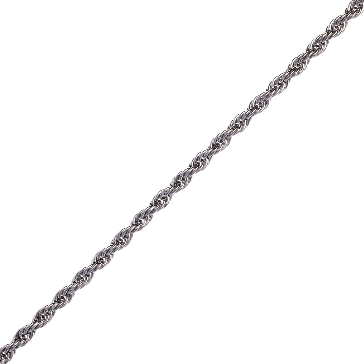Rope chain steel cordeliaketju necklace 4mm 56cm