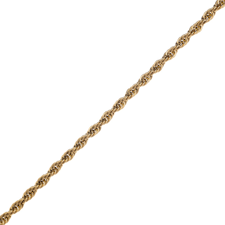 Rope chain steel cordeliaketju necklace 4mm 55cm