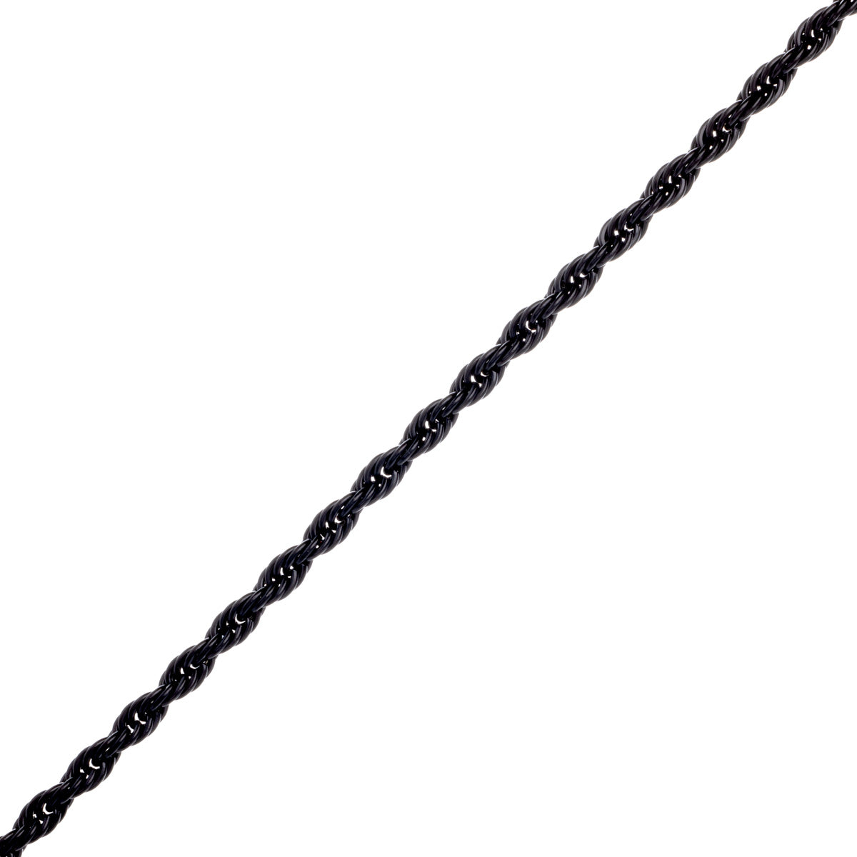 Rope chain steel cordeliaketju necklace 4mm 60cm