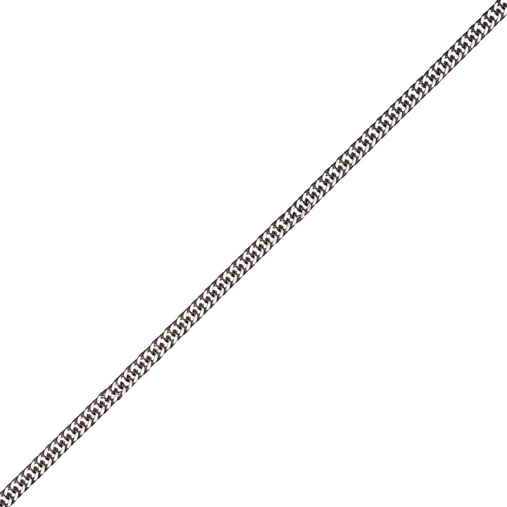 Dense reddish thin armor chain steel necklace 4mm 55cm