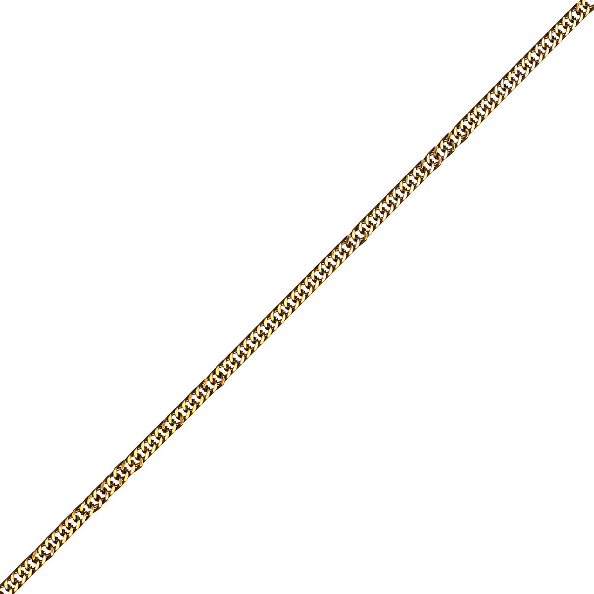 Dense reddish thin armor chain steel necklace 3mm 53cm
