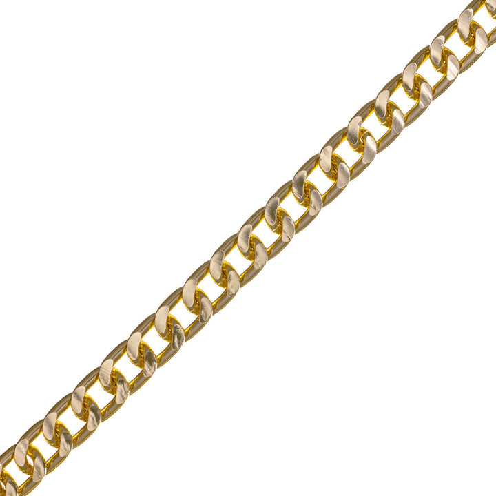 Thick armour chain aluminium necklace 1,1cm 70cm