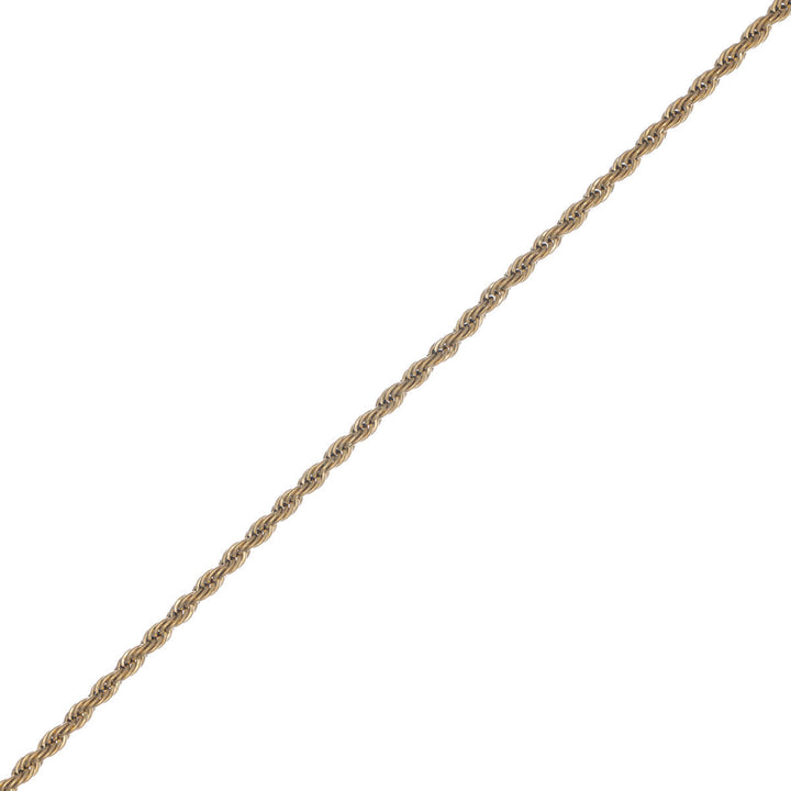 Rope chain steel cordell chain necklace 2mm 48cm (Steel 316L)