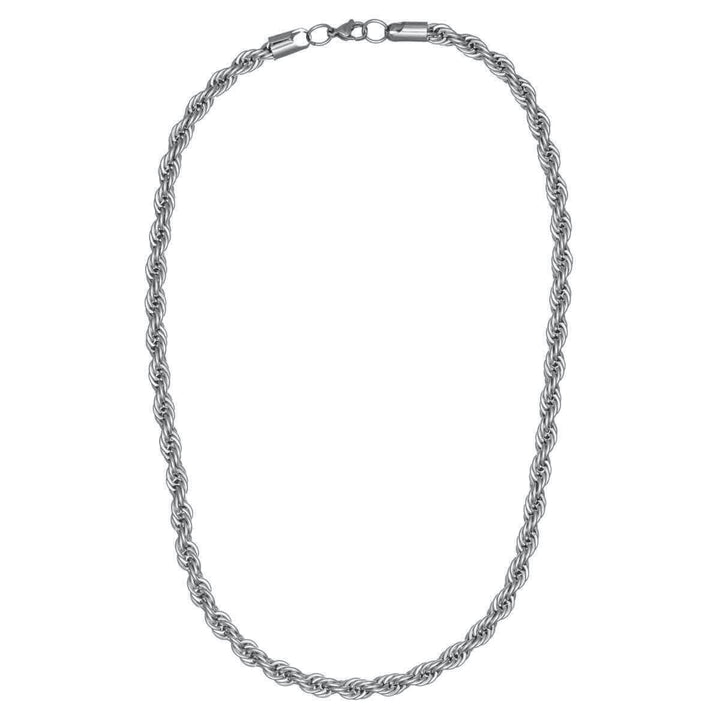Steel cordelia necklace 8mm 55cm (Steel 316L)