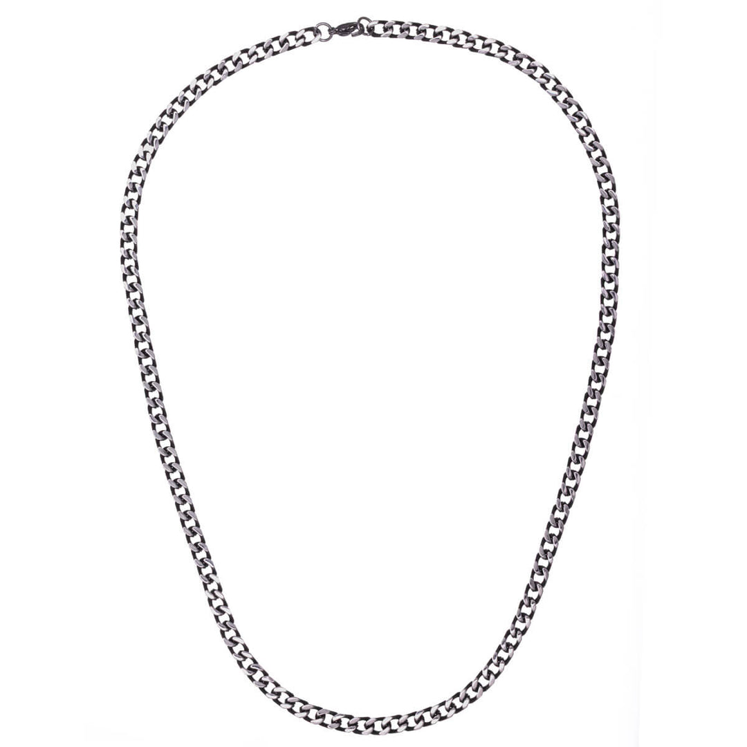 Dark steel armour chain 5mm 55cm (Steel 316L)