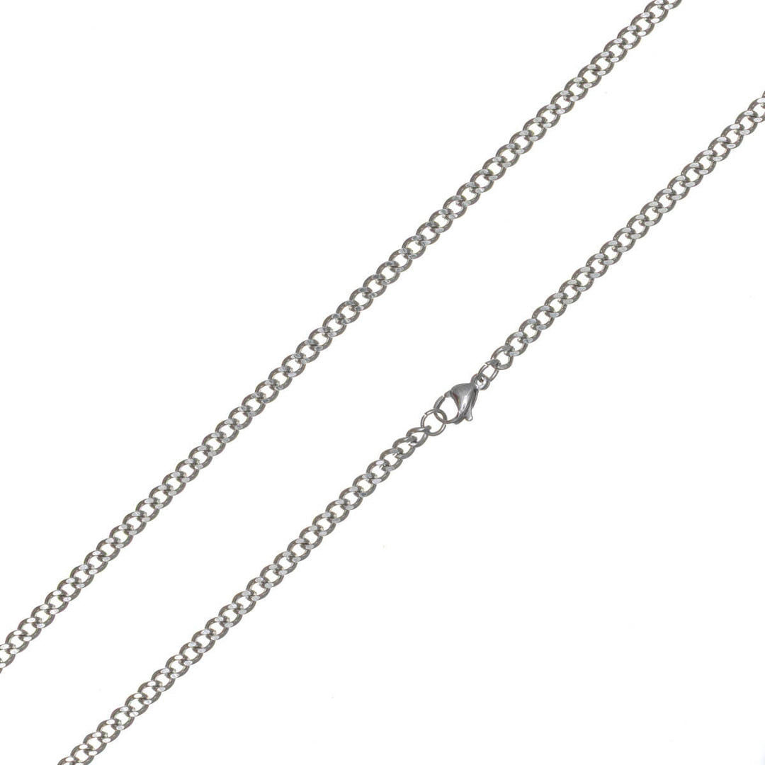 Thin armour chain 3.7 mm 50 cm - surgical steel (316L)