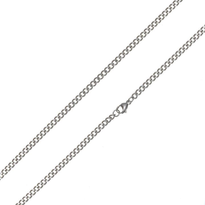 Thin armour chain 3.7 mm 50 cm - surgical steel (316L)