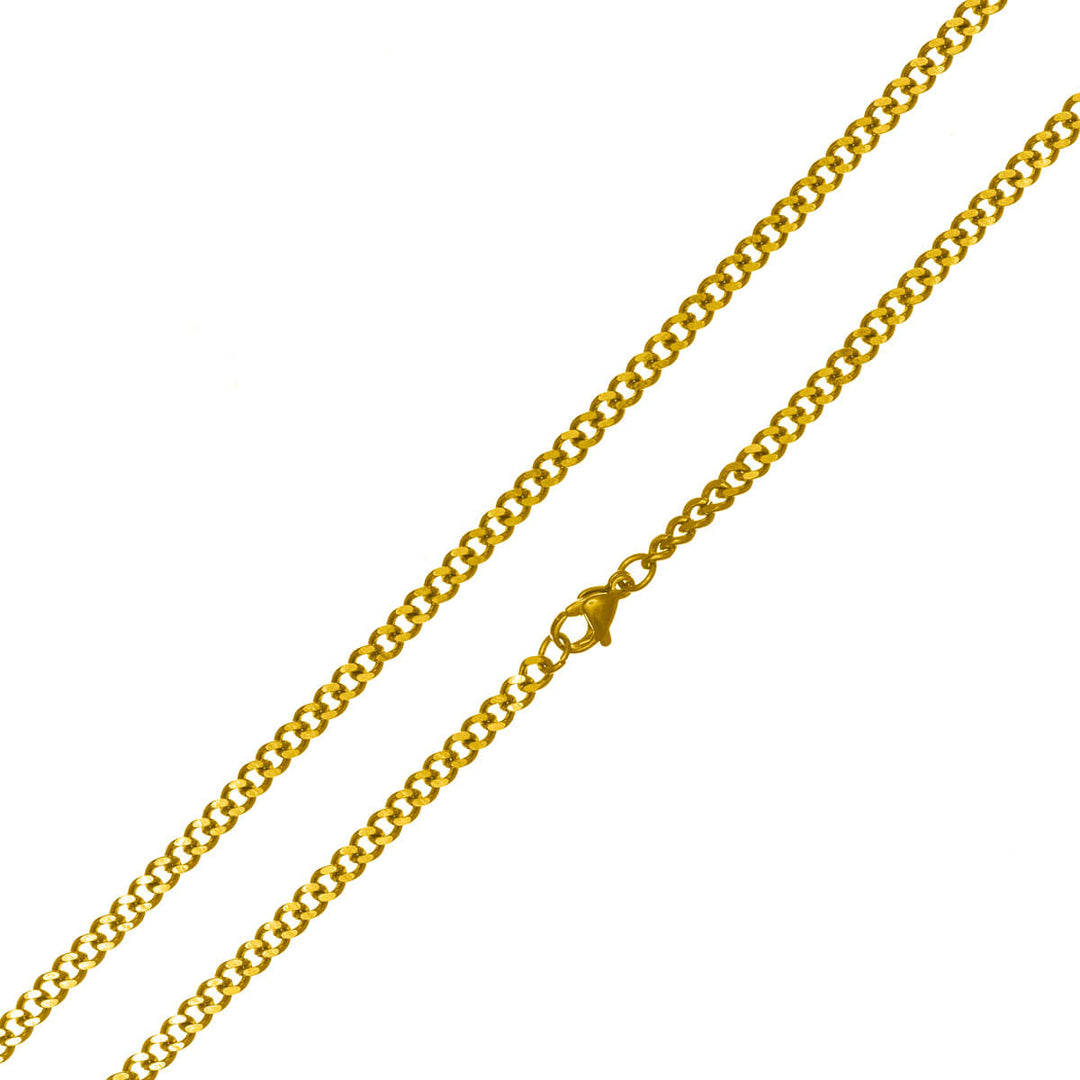 Thin armour chain 3.7 mm 50 cm - surgical steel (316L)