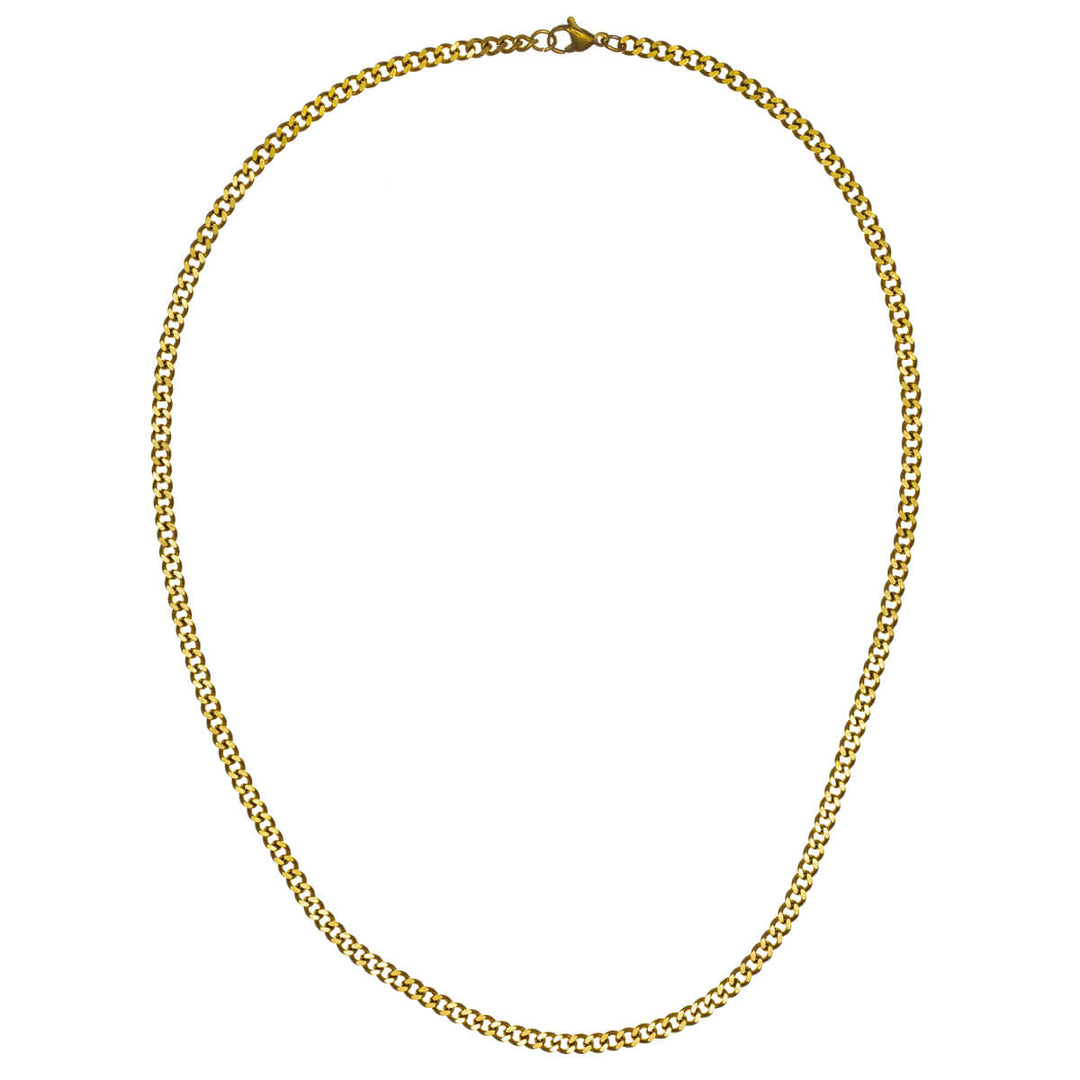 Thin armour chain 3.7 mm 50 cm - surgical steel (316L)