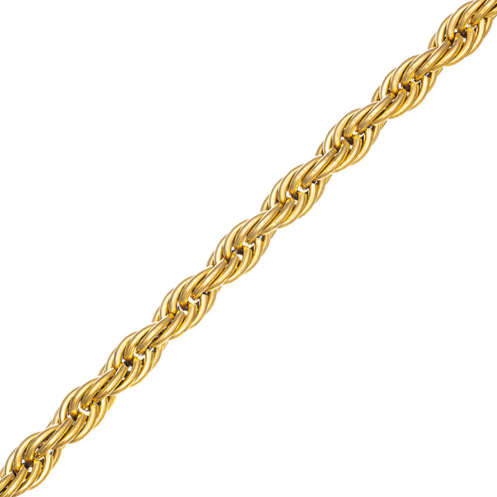 Thick cord chain, 8 mm, 70 cm – steel chain for men (316L)