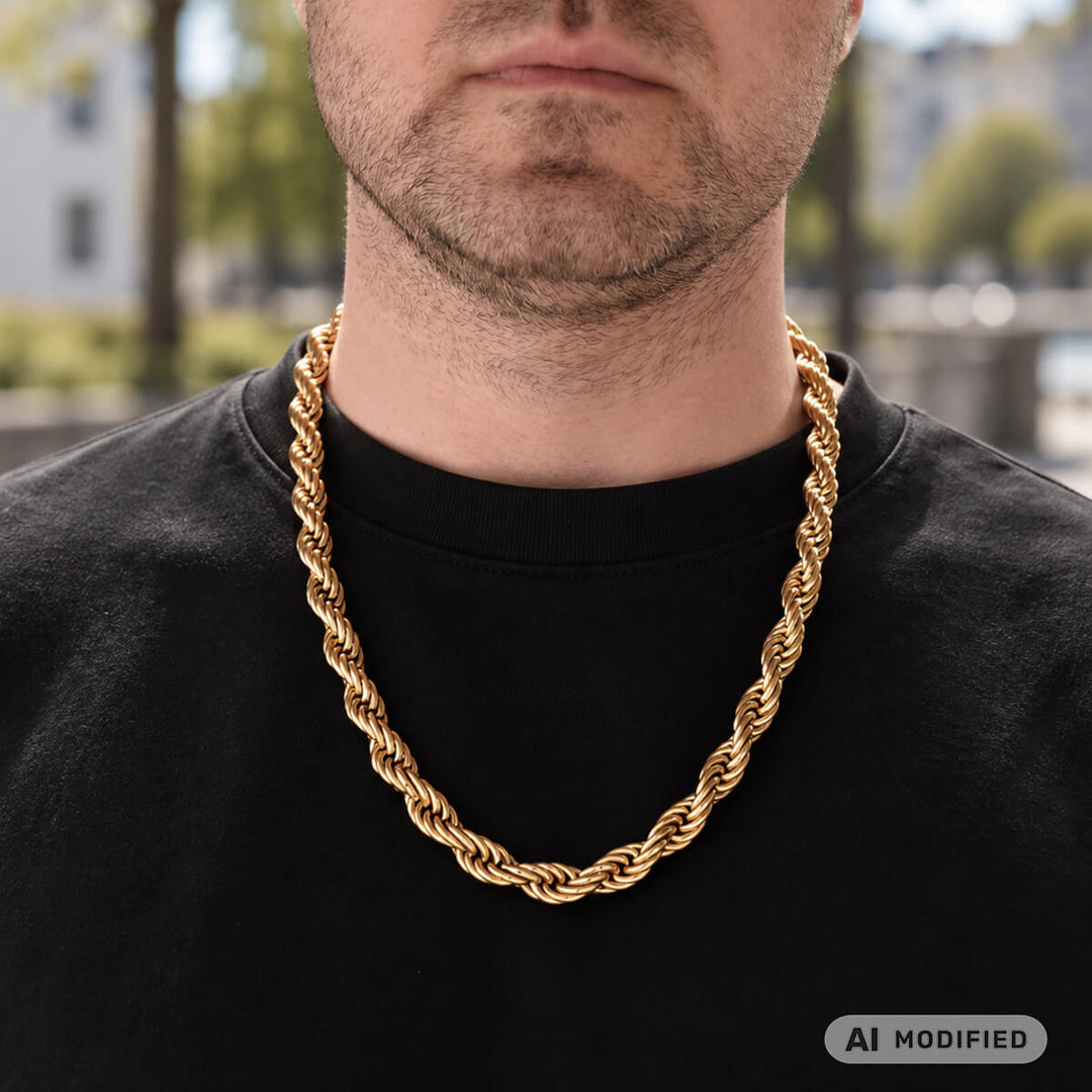 Cordell Necklace, 10 mm, 60 cm (316L Stainless Steel)