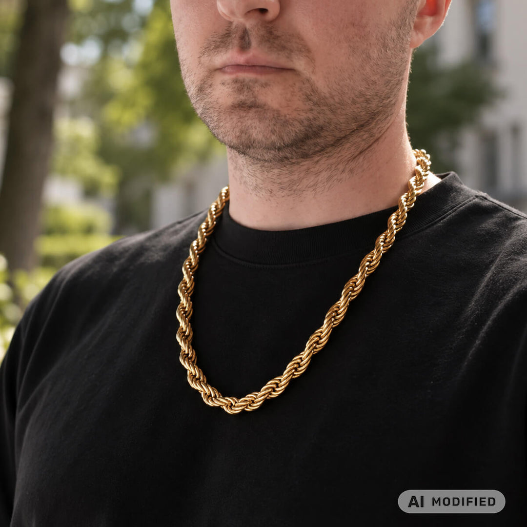 Cordell Necklace, 10 mm, 60 cm (316L Stainless Steel)