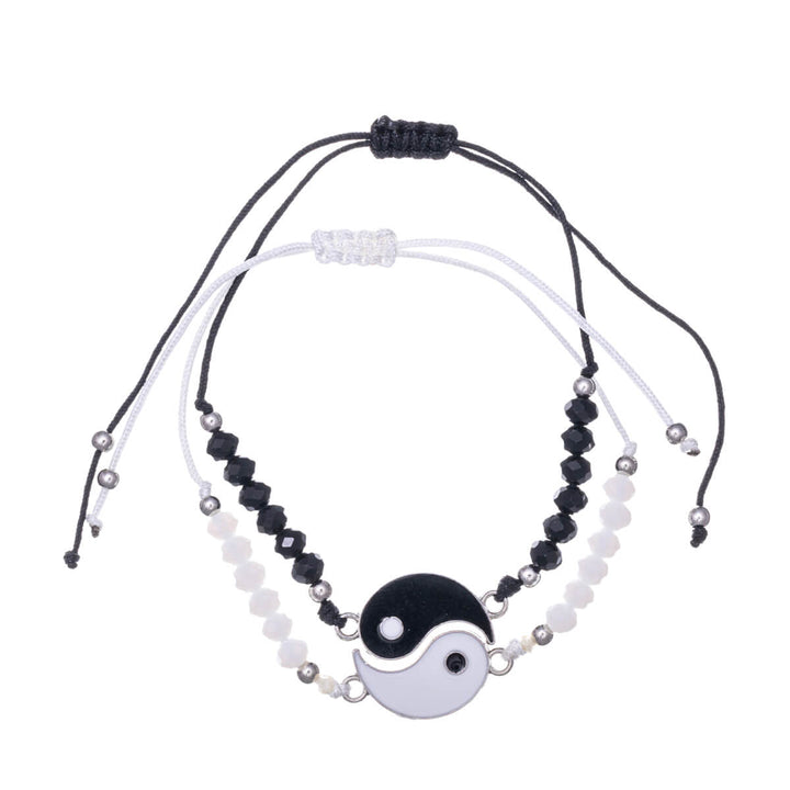 Yin yang bracelet friendship bracelet 2pcs