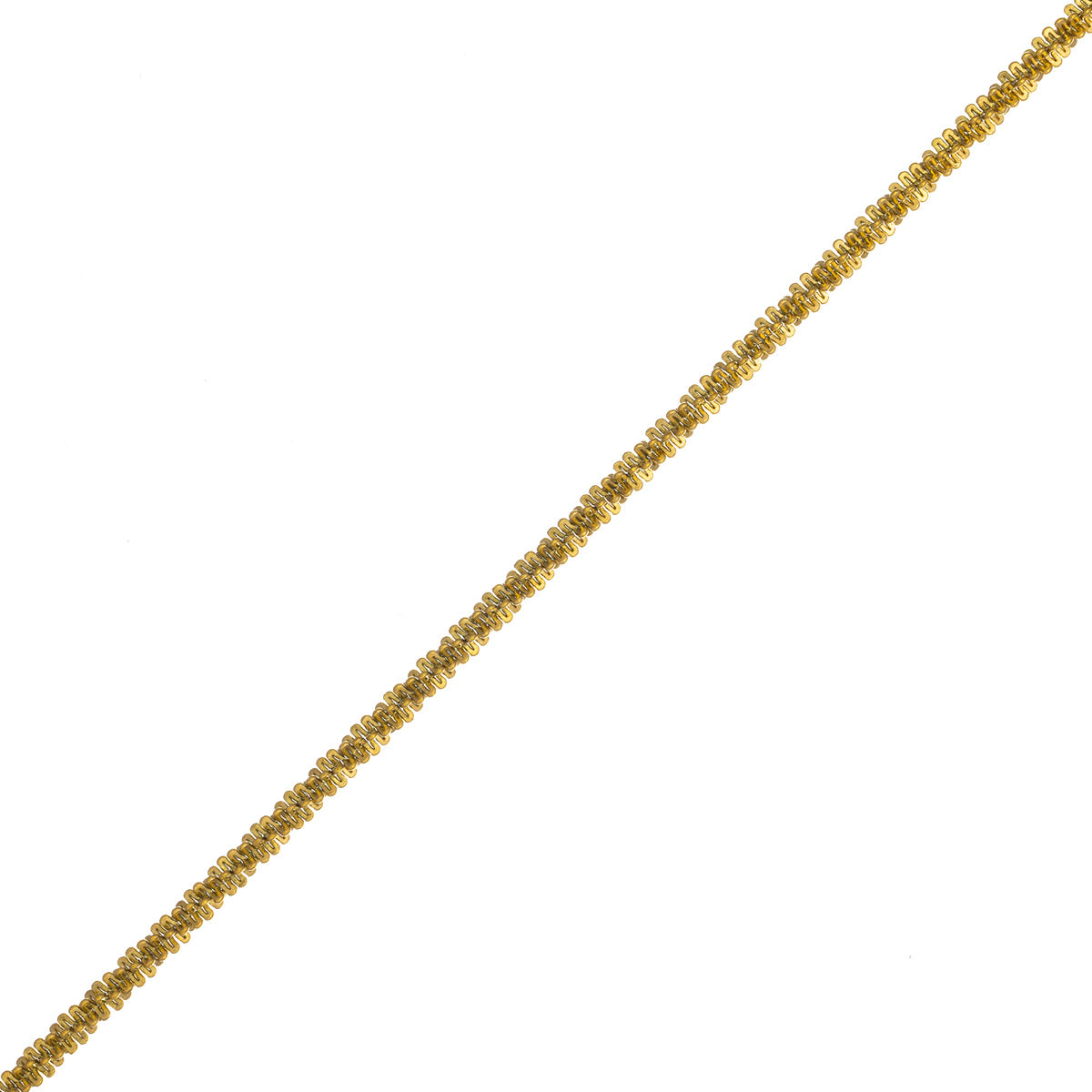 Glittering thin steel bracelet 2,5mm 18cm +5cm (Steel 316L)