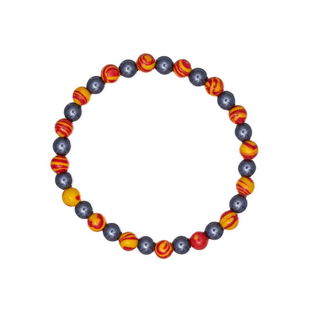 Colorful beaded bracelet elastic bracelet 6mm