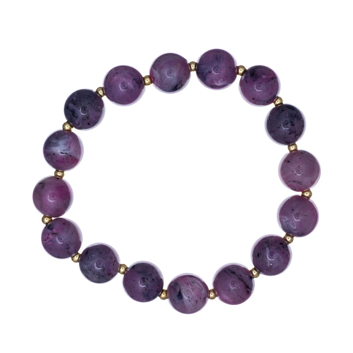 Colourful stone imitation pearl bracelet pendant 3pcs