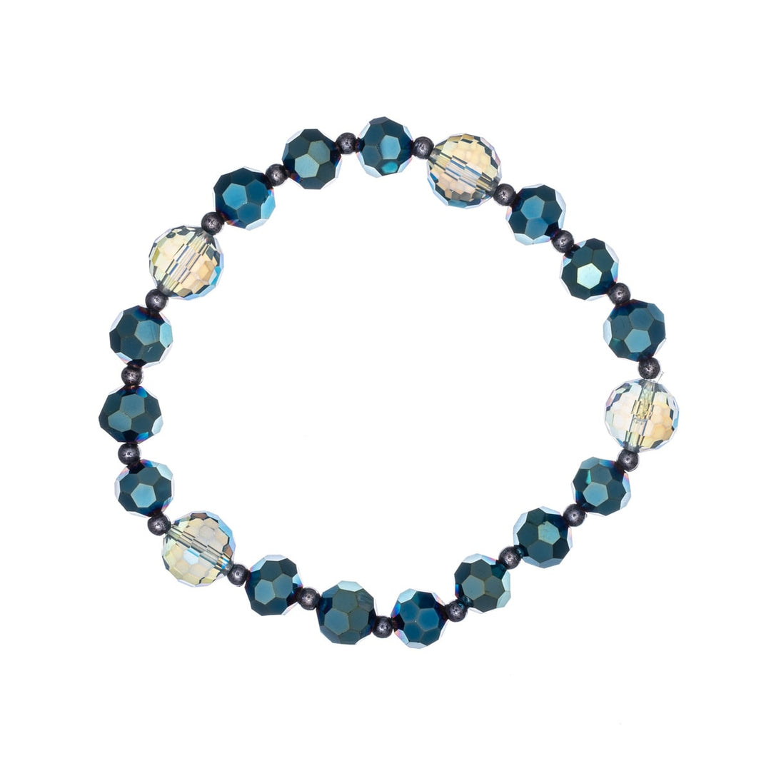 Sparkling colourful pearl bracelets 3pcs