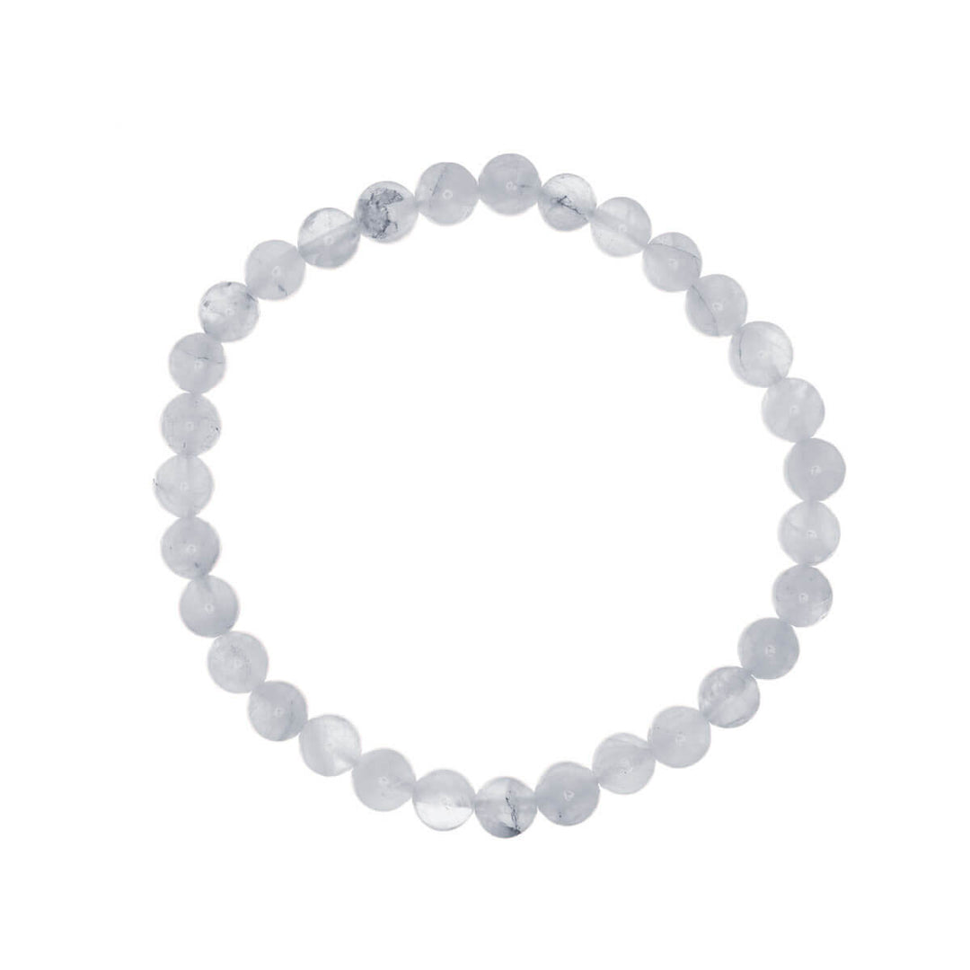 Stone bead bracelet flexible 6mm