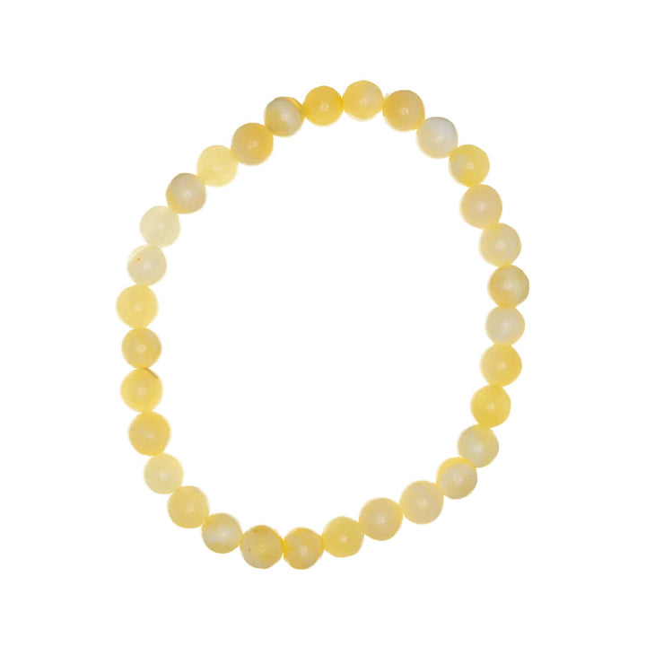 Stone bead bracelet flexible 6mm