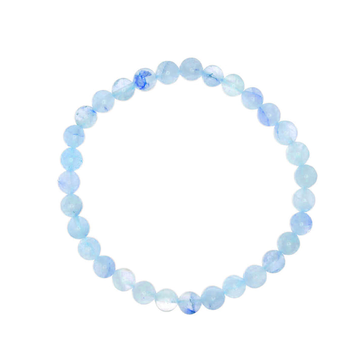 Stone bead bracelet flexible 6mm