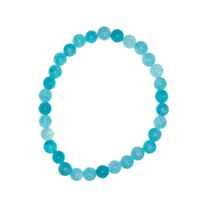 Stone bead bracelet flexible 6mm