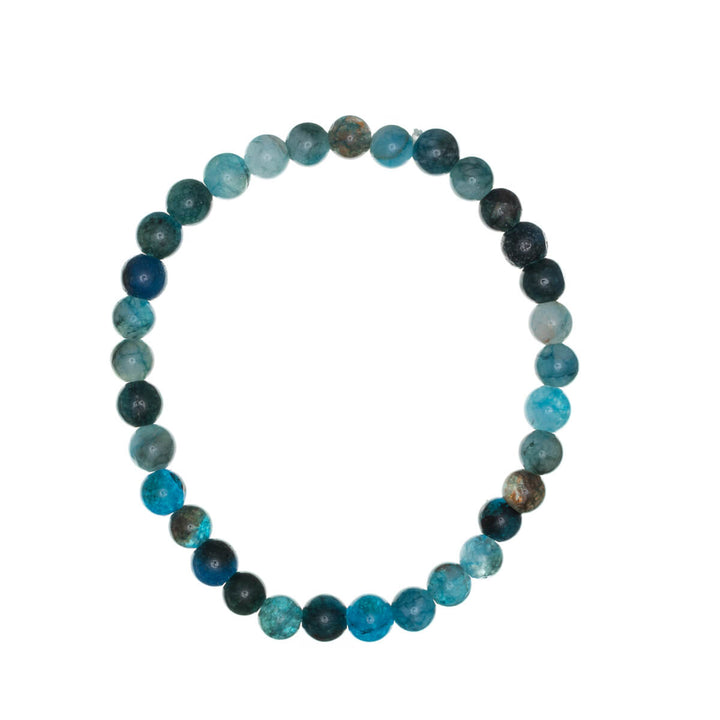 Stone bead bracelet flexible 6mm