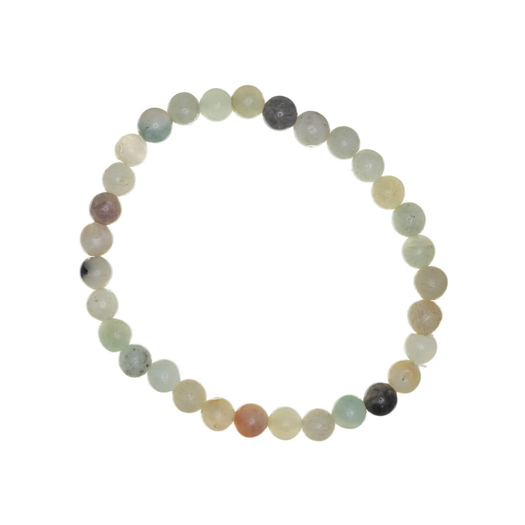 Stone bead bracelet flexible 6mm