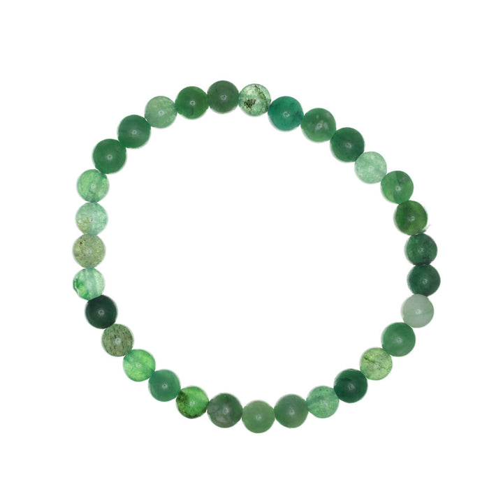 Stone bead bracelet flexible 6mm