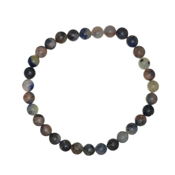 Stone bead bracelet flexible 6mm