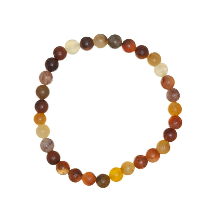 Stone bead bracelet flexible 6mm