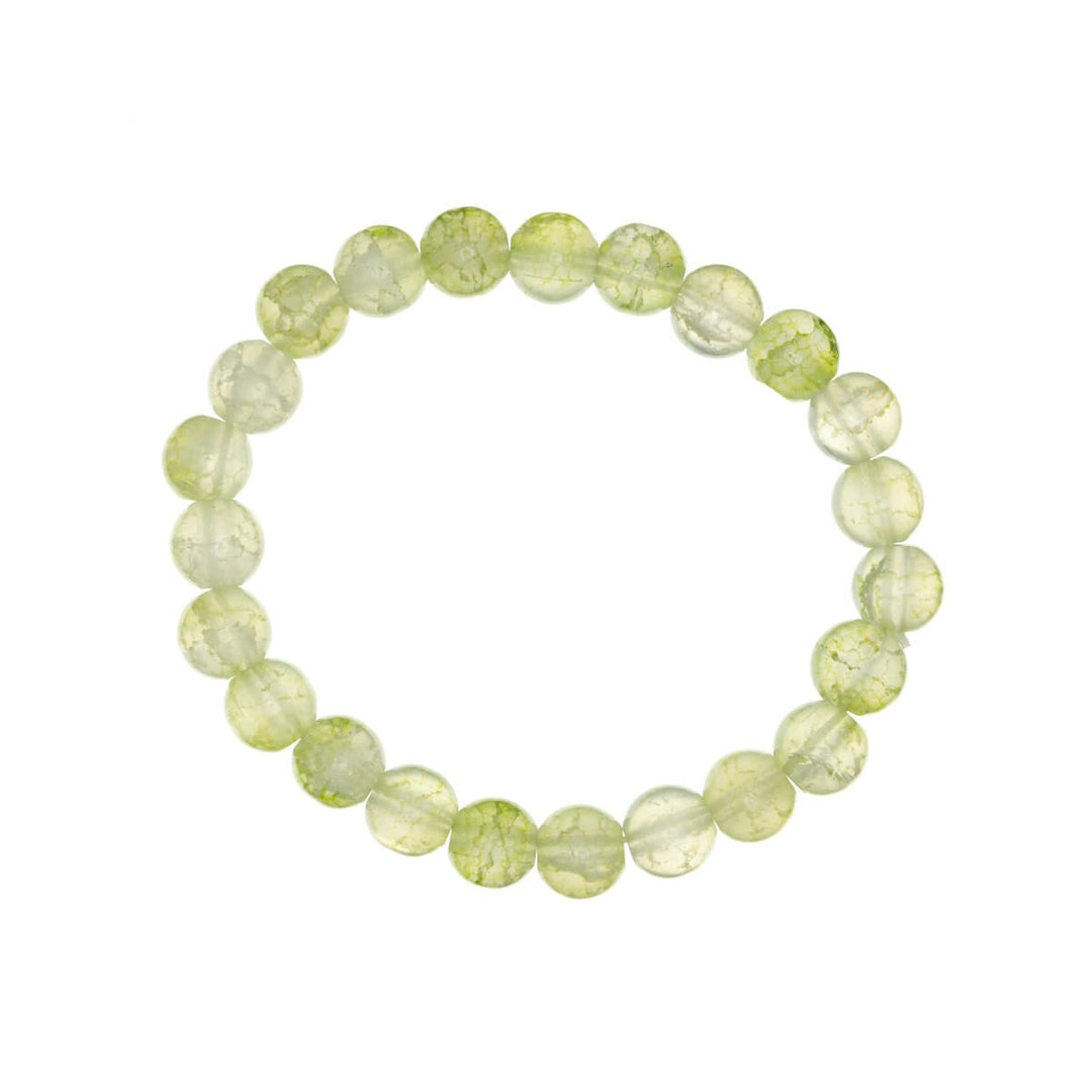 Stone bead bracelet flexible 8mm