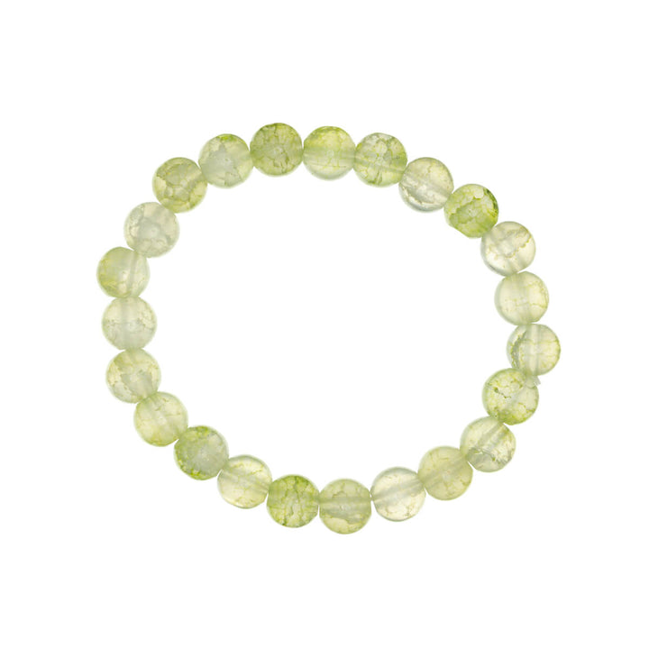 Stone bead bracelet flexible 8mm