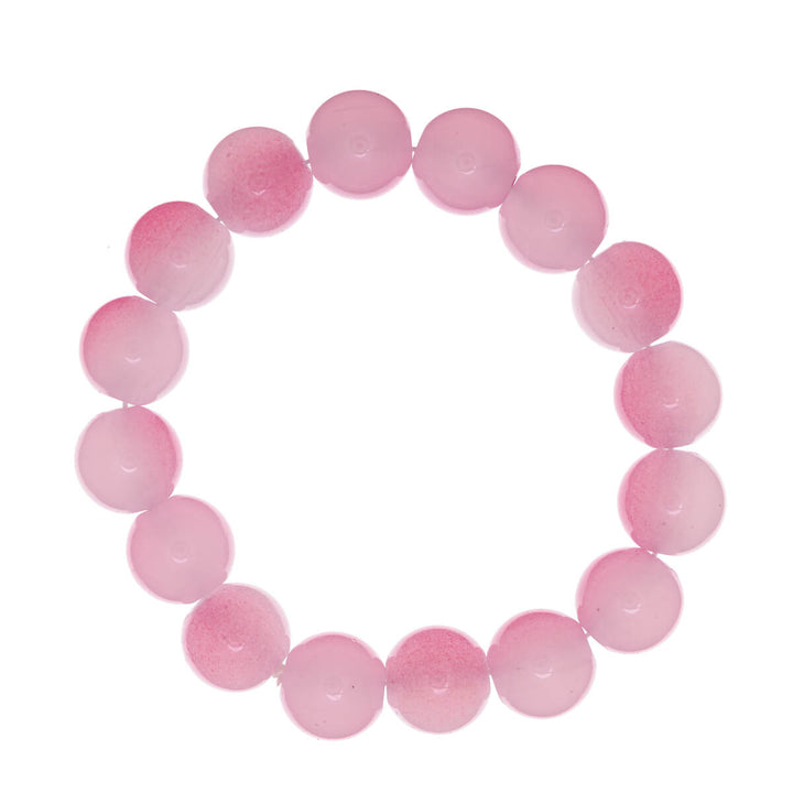 Flexible glass bead bracelet 12mm