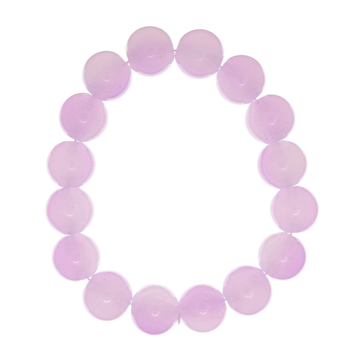 Flexible glass bead bracelet 12mm