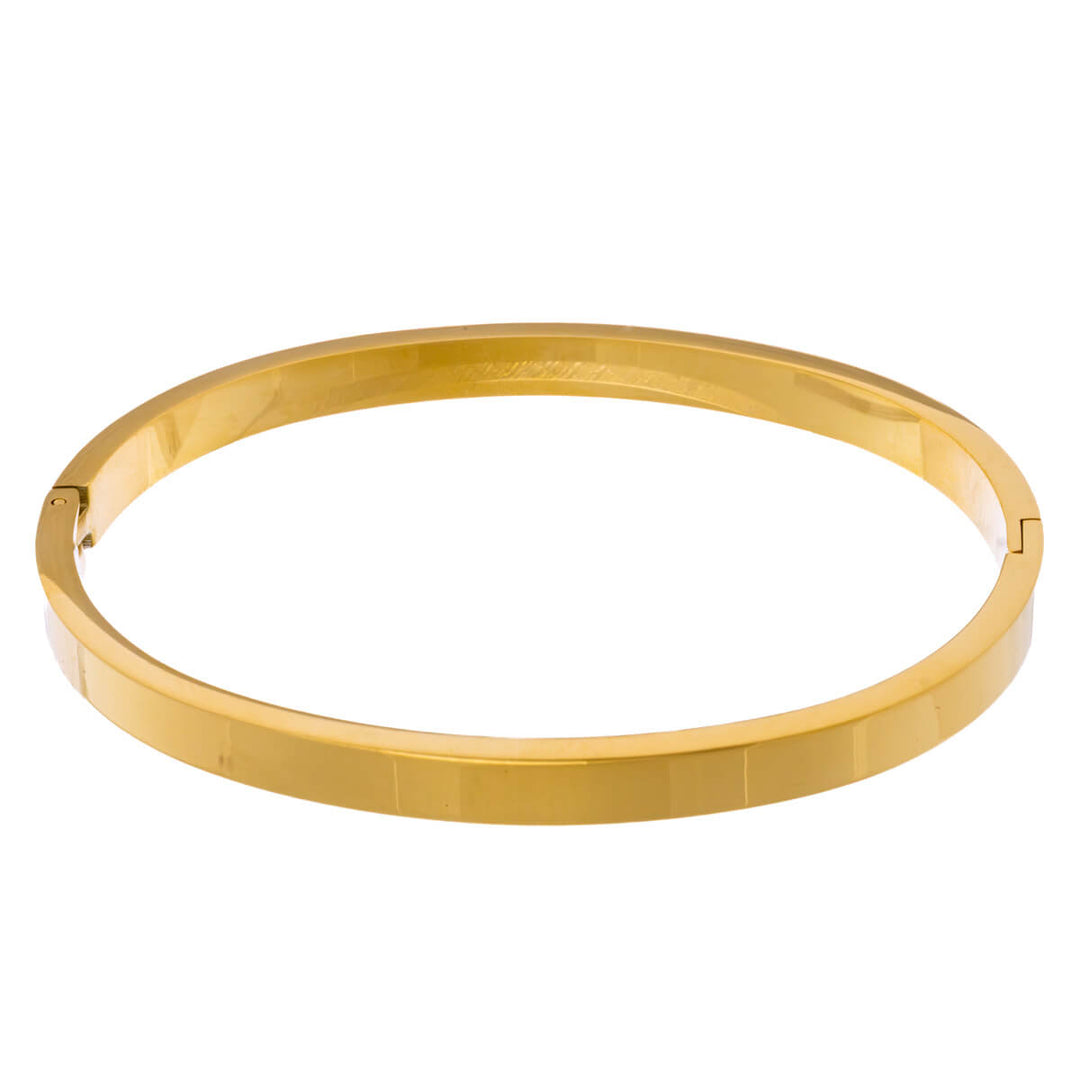 Flat steel bracelet with hinge 5mm (Steel 316L)