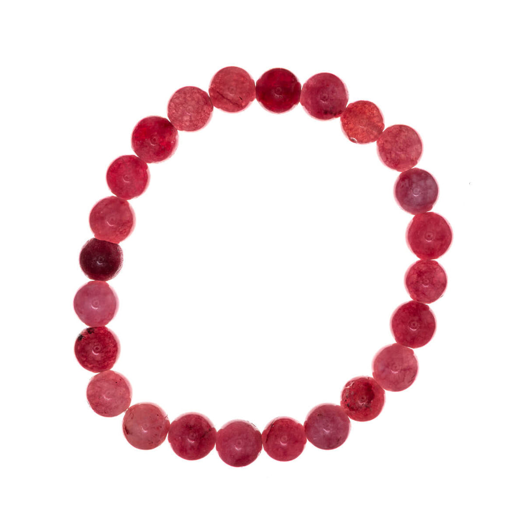 Flexible stone bead bracelet 8mm