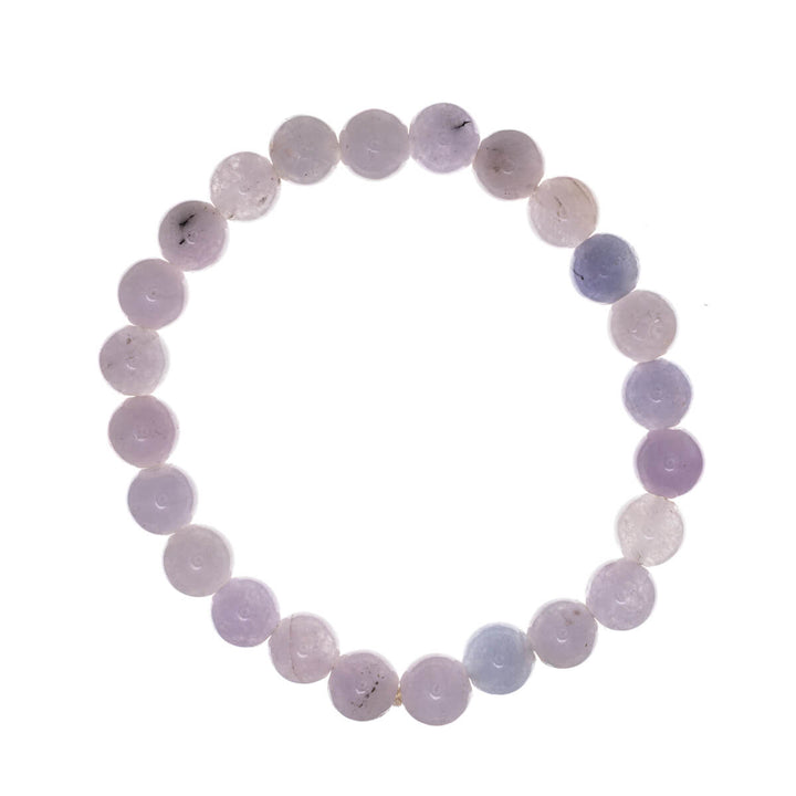 Flexible stone bead bracelet 8mm