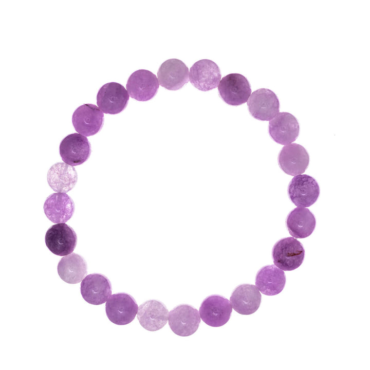 Flexible stone bead bracelet 8mm