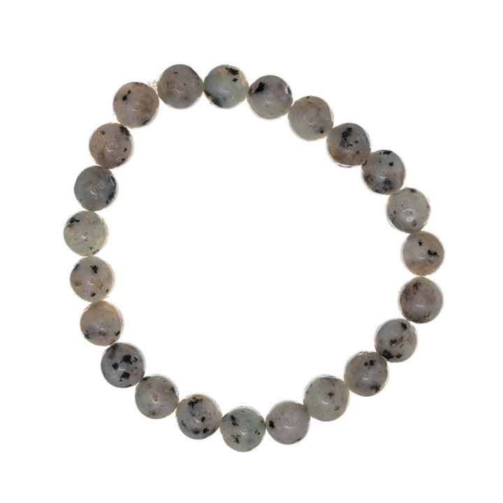 Flexible stone bead bracelet 8mm