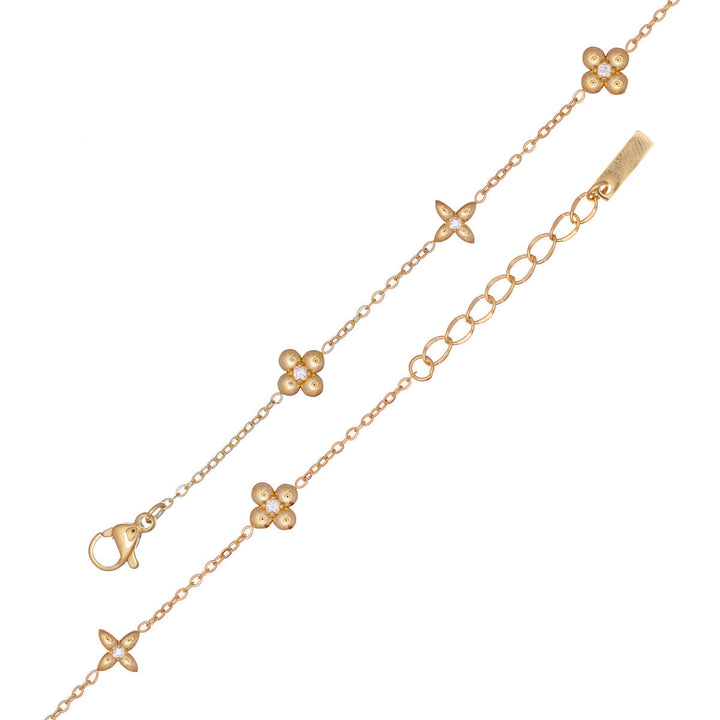 Delicate bracelet with zirconia stones (316L steel)