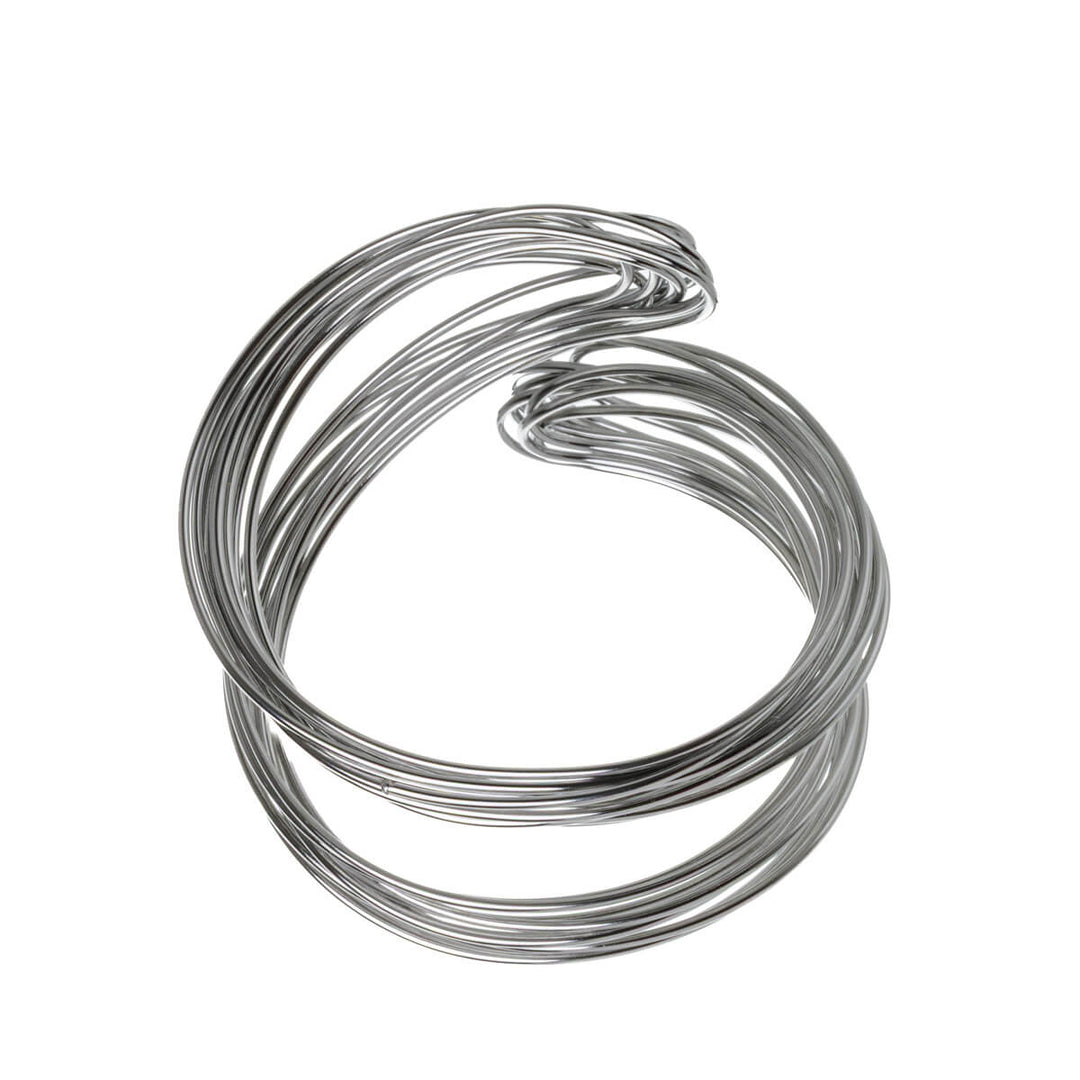 Wide steel bracelet (316L steel)