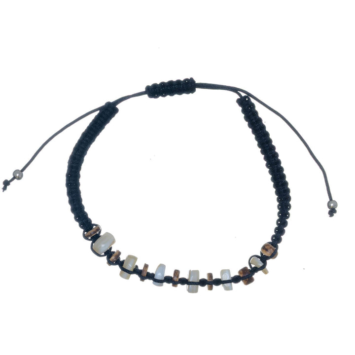 Braided bead bracelet, adjustable size