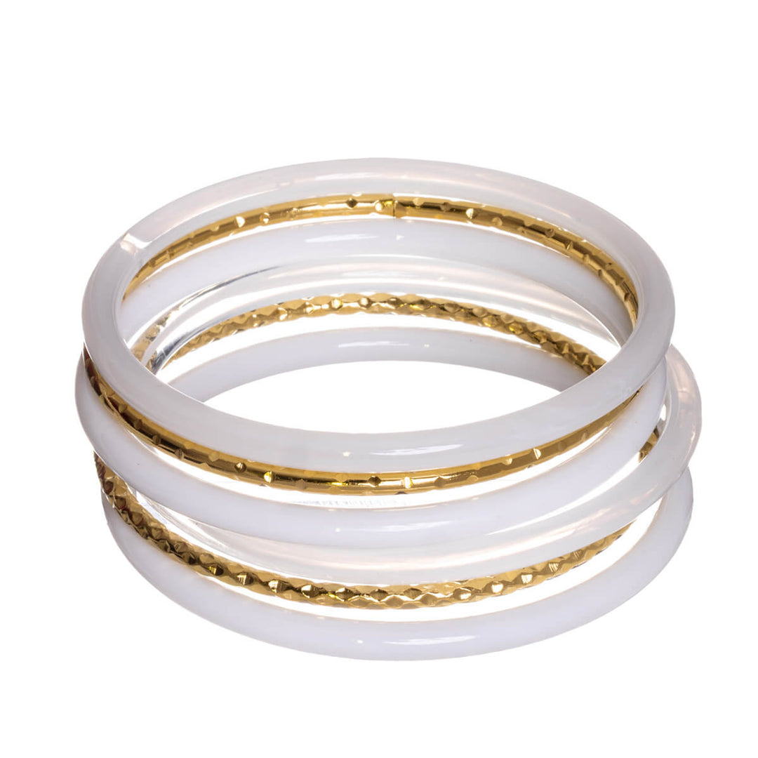 Slip-on Rigid Bracelet Set, 6-Piece (316L Stainless Steel)