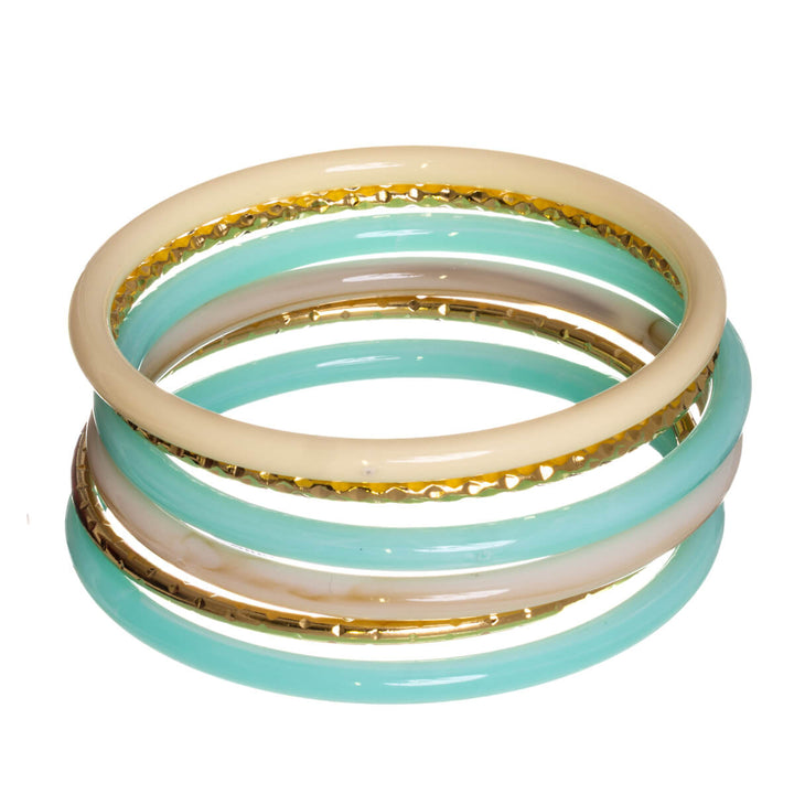 Slip-on Rigid Bracelet Set, 6-Piece (316L Stainless Steel)