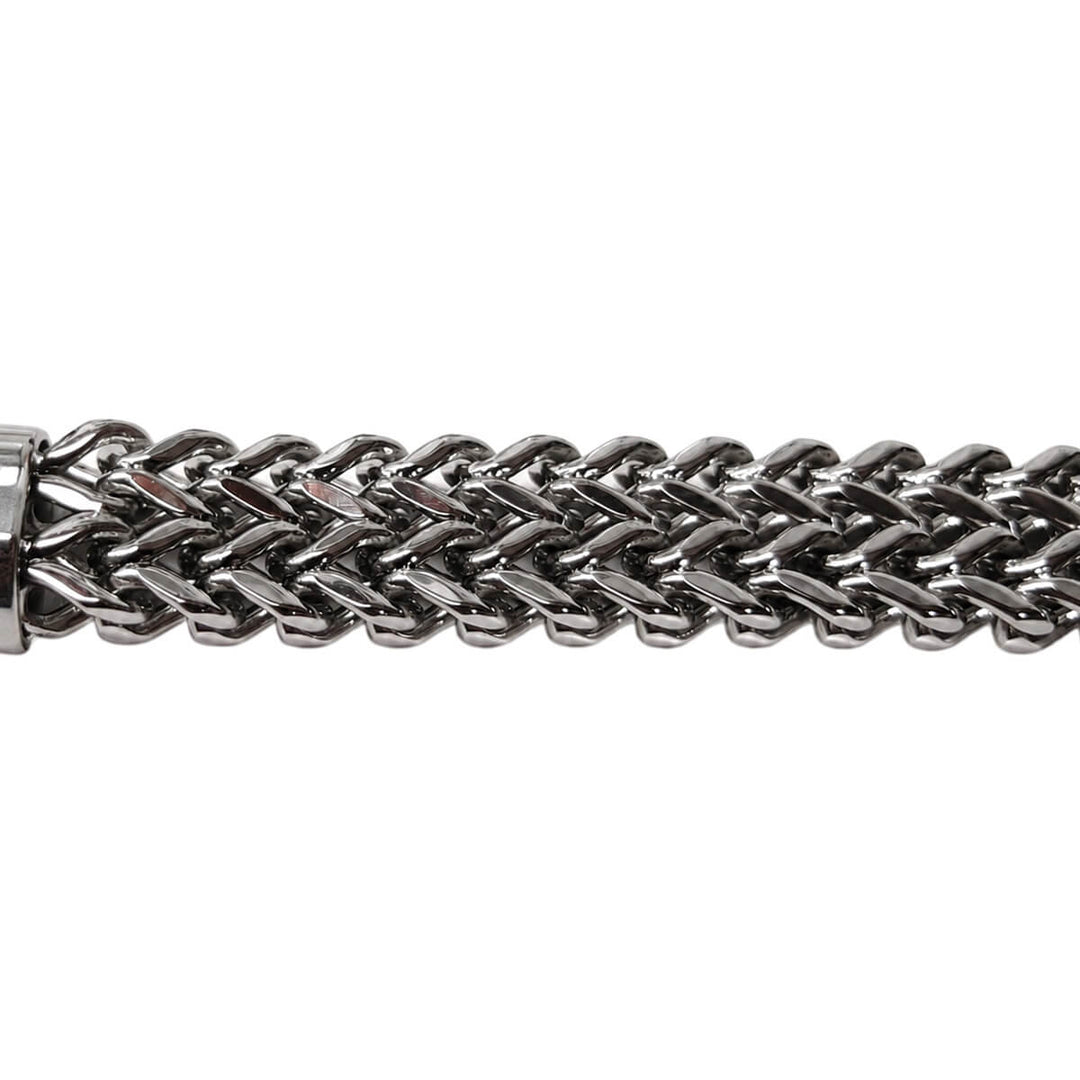 Wide Foxtail Chain Bracelet (316L Stainless Steel)